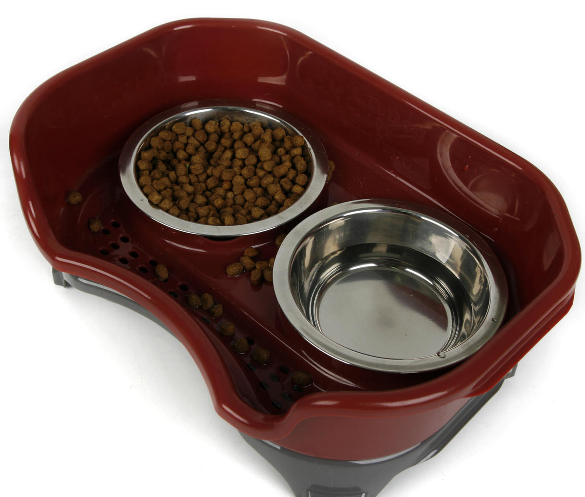 Stainless Steel Double Pet Feeding Bowl Set – Anti-Spill Dog & Cat Feeder