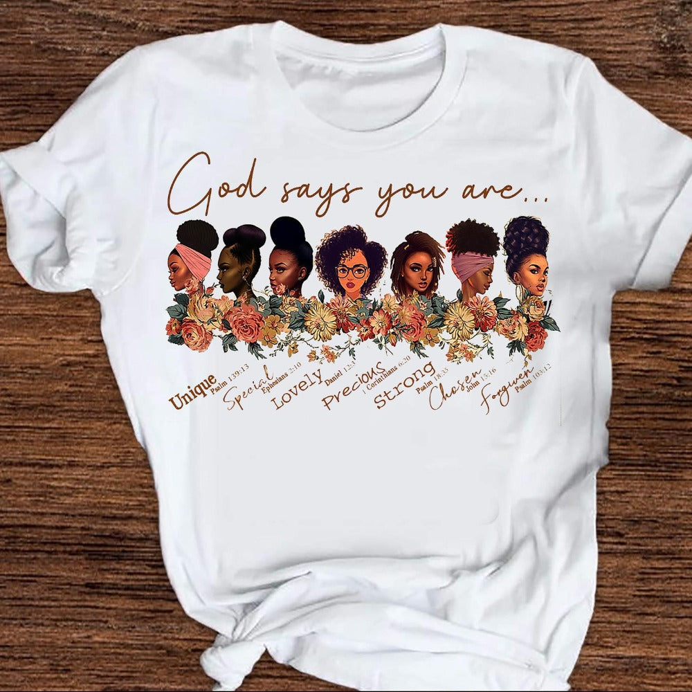Black Girl Feminism Short Sleeve T-Shirt for Women