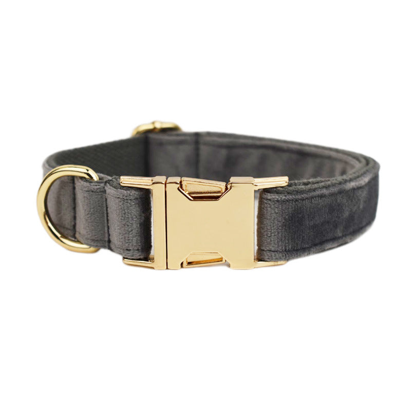 Premium Velvet Dog Collar – Soft Adjustable Fashion Pet Collar with Bow