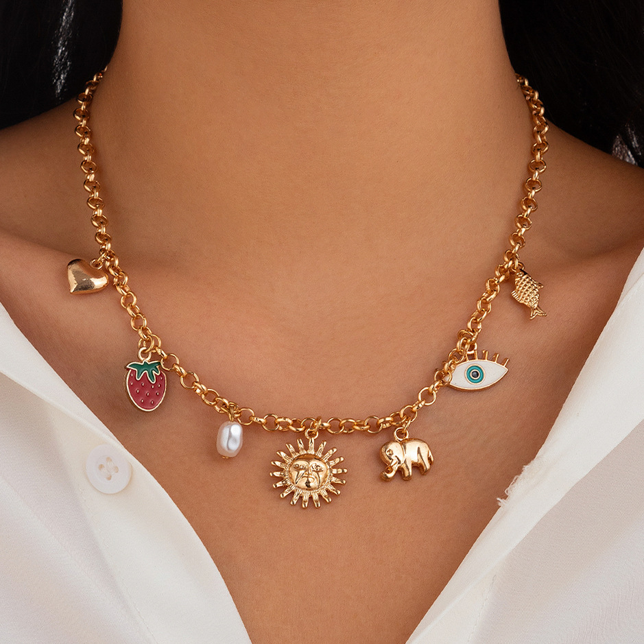 Ocean Fishtail Tassel Necklace