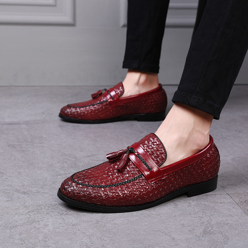 Men’s Fringe Leather Loafers – British Style Dress Shoes