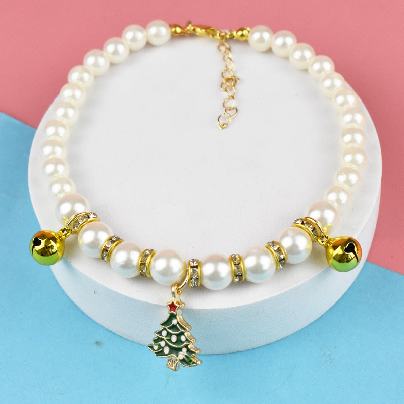Teddy Cat & Dog Necklace Collar – Adjustable Resin Pet Jewelry with Extension Chain