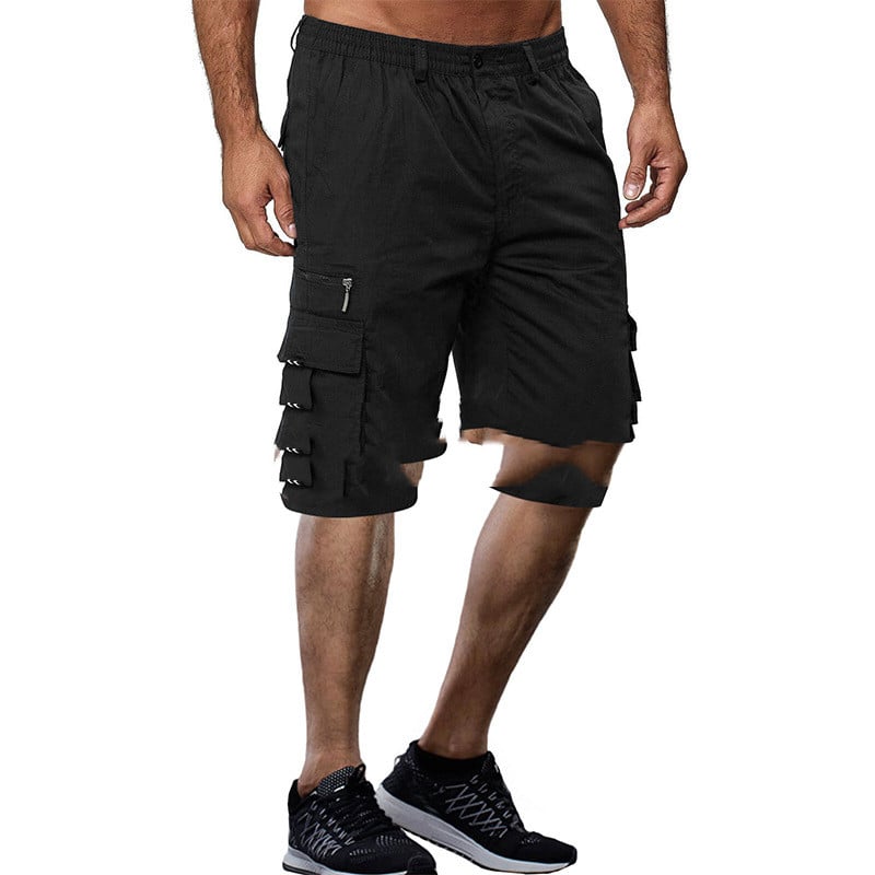 Men’s Casual Loose Outdoor Sports Pants – Relaxed Five-Quarter Cotton Blend Pants
