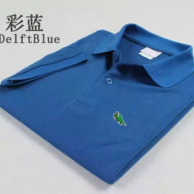 Men’s Premium Embroidered Polo Shirt – Short Sleeve Regular Fit Casual Polo, S–6XL