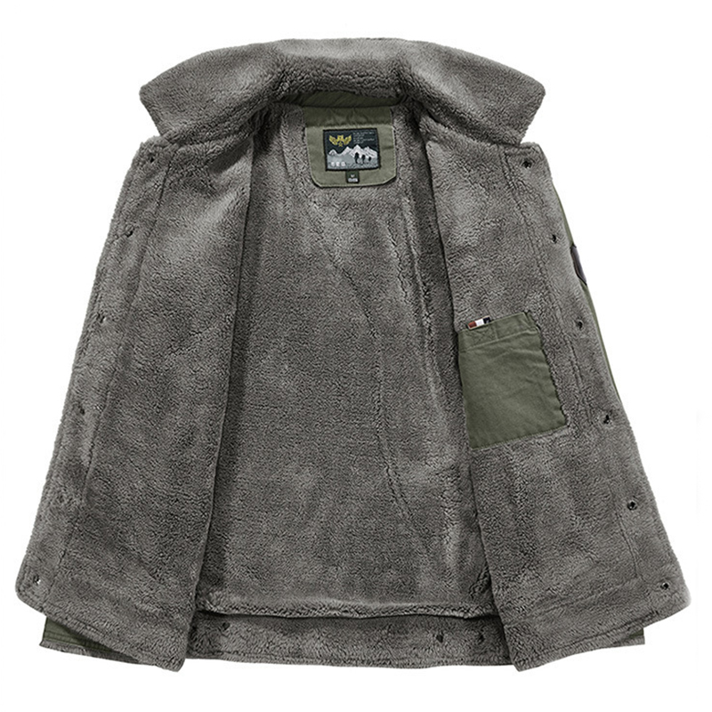 Men’s Thickened Cotton Winter Jacket – Warm Casual Outerwear – USA