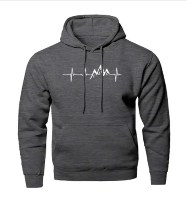 Summit™ Men’s Creative Hooded Sweatshirt – Polyester Sports Hoodie, 8 Colors, S–3XL