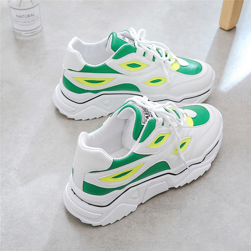 Men’s Chunky White Dad Sneakers for Sporty Everyday Style