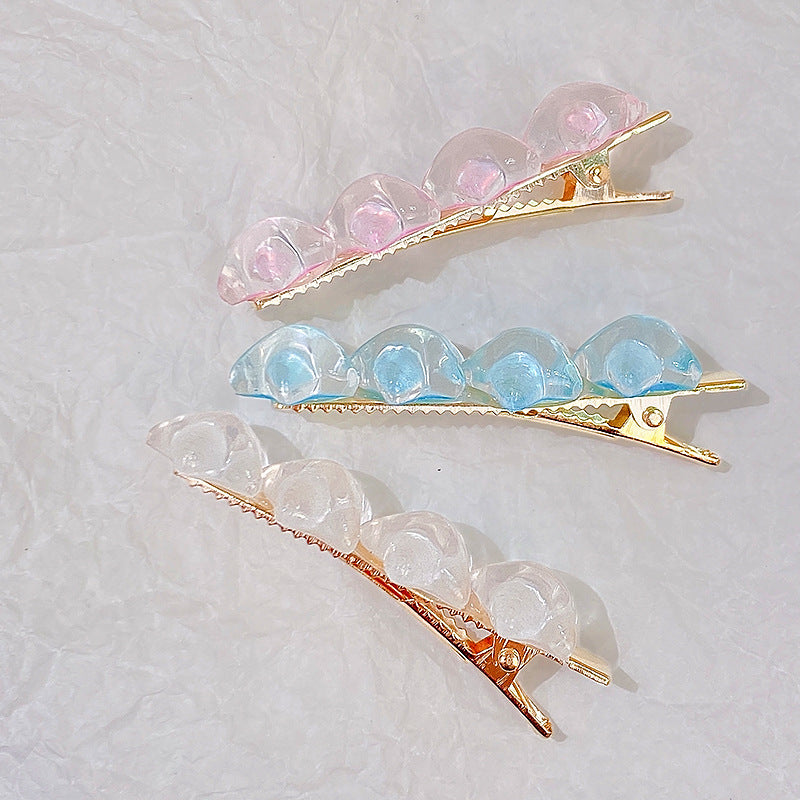 Gradient Star Hair Clip – Cute Duckbill Clip for Girls, Summer Style