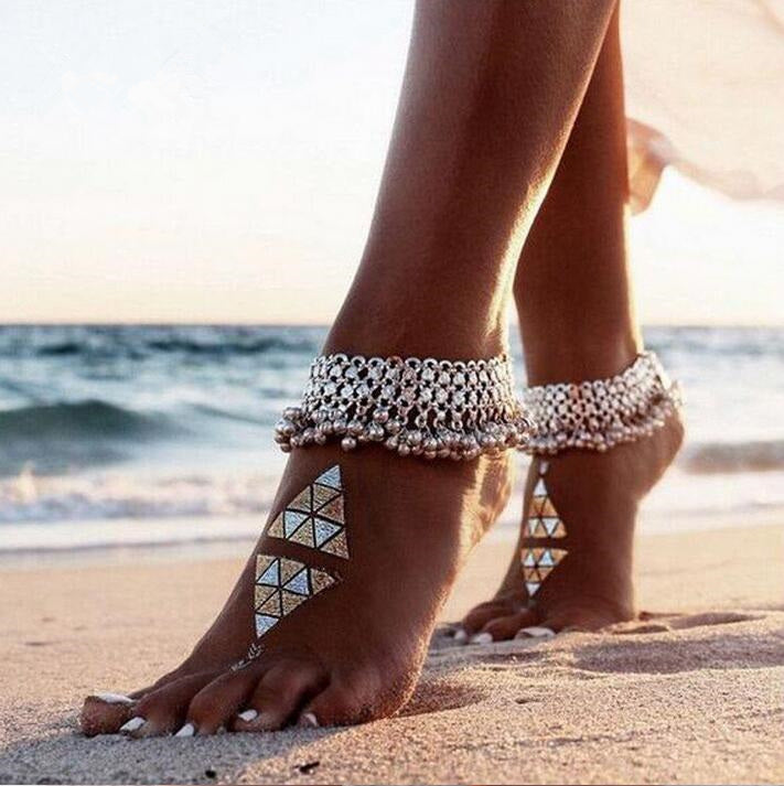 Ethnic Style Anklet with Bells and Tassels