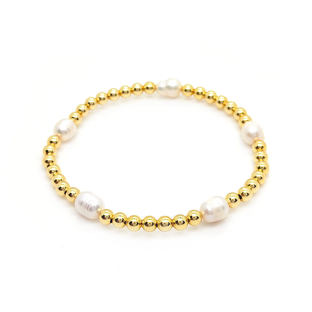 Baroque Natural Pearl Multi-layer Bracelet for Women