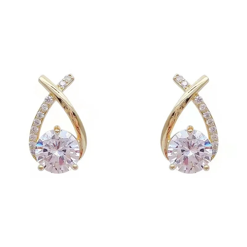 Women’s Alloy Cross Earrings – Stylish Statement Fashion Jewelry