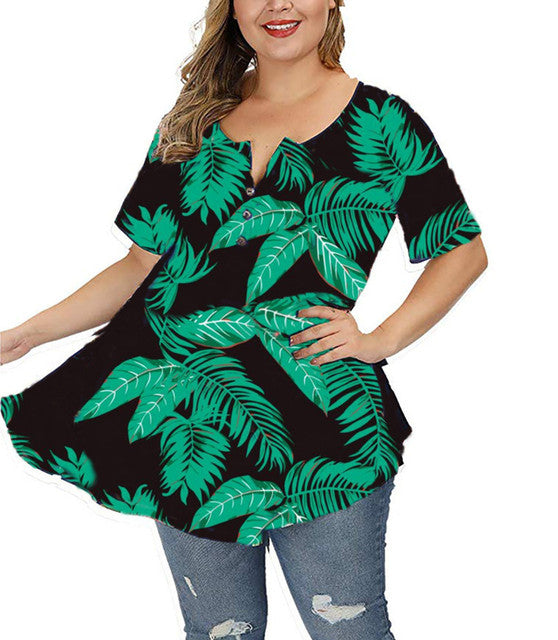 Women’s Plus Size Casual Loose Top – Relaxed Fit Street Fashion Shirt