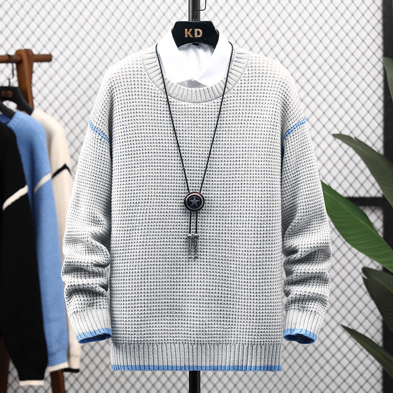Men’s Thick Warm Winter Sweater – Casual Knit Pullover – USA