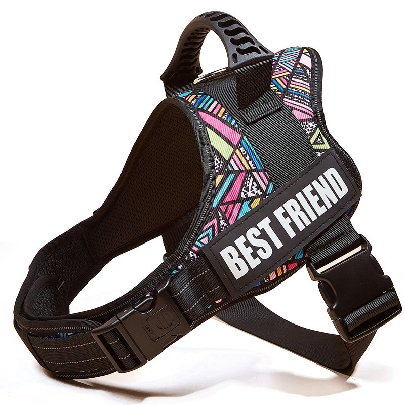 Adjustable Nylon Dog Chest Harness – Secure No-Pull Style Harness for Small to Large Dogs