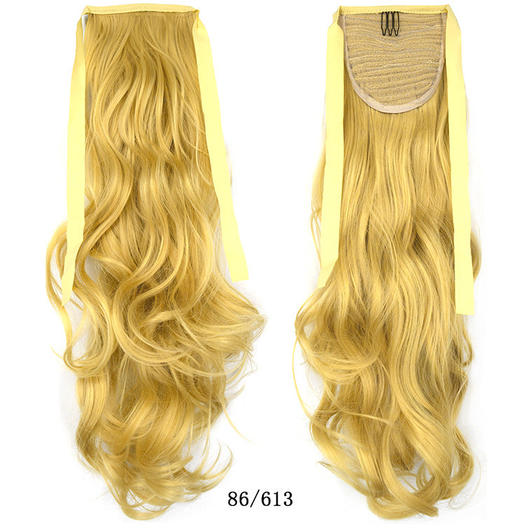 50cm Invisible Ponytail Hair Extension for Women – High-Temperature Silk, 47 Colors