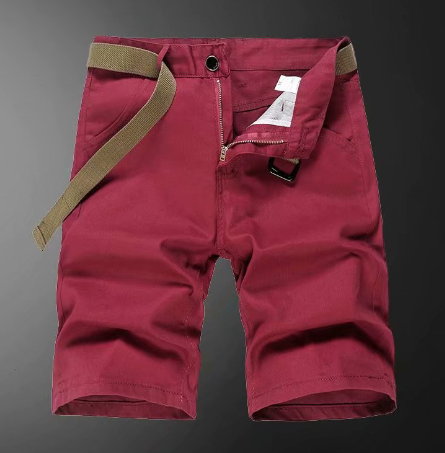 Men’s Casual Loose Cropped Pants – Elastic Waist Summer Capri Pants
