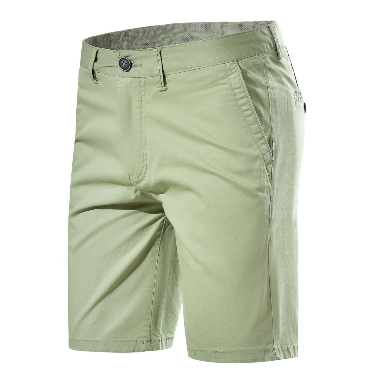 Men’s Summer Cotton Casual Shorts – Straight-Fit Mid-Rise Summer Shorts