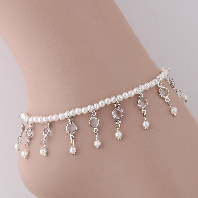 Pearl Tassel Anklet and Pearl Anklet Collection