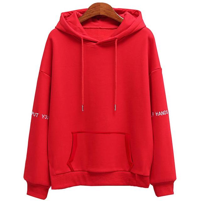 Women’s Embroidered Velvet Hoodie – Casual Soft Pullover Top