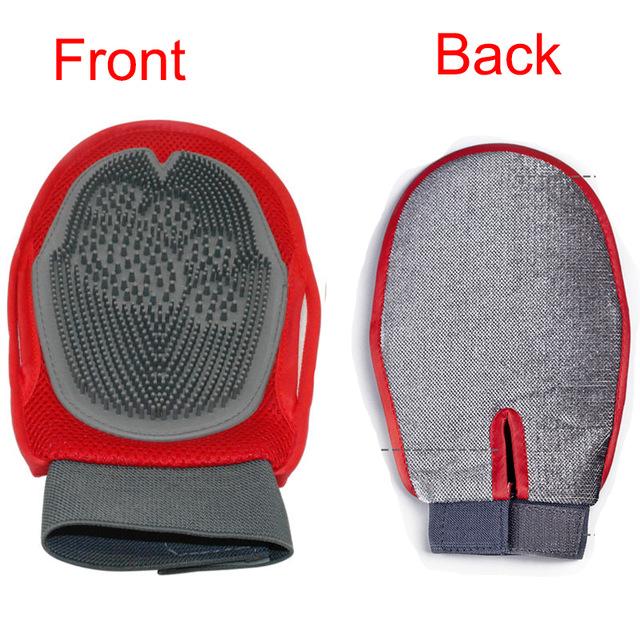 Double-Sided Pet Grooming Glove – Dog Bathing, Massage & Hair Removal Mitt