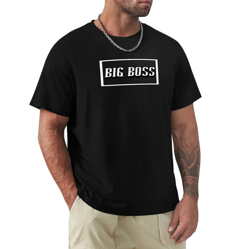 Big Boss Box Design Men’s Stretch T-Shirt – Casual Graphic Tee, S–4XL