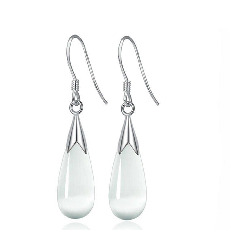 Cat’s Eye Water Drop Earrings – Elegant Lightweight Statement Jewelry