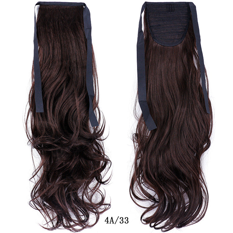 50cm Invisible Ponytail Hair Extension for Women – High-Temperature Silk, 47 Colors