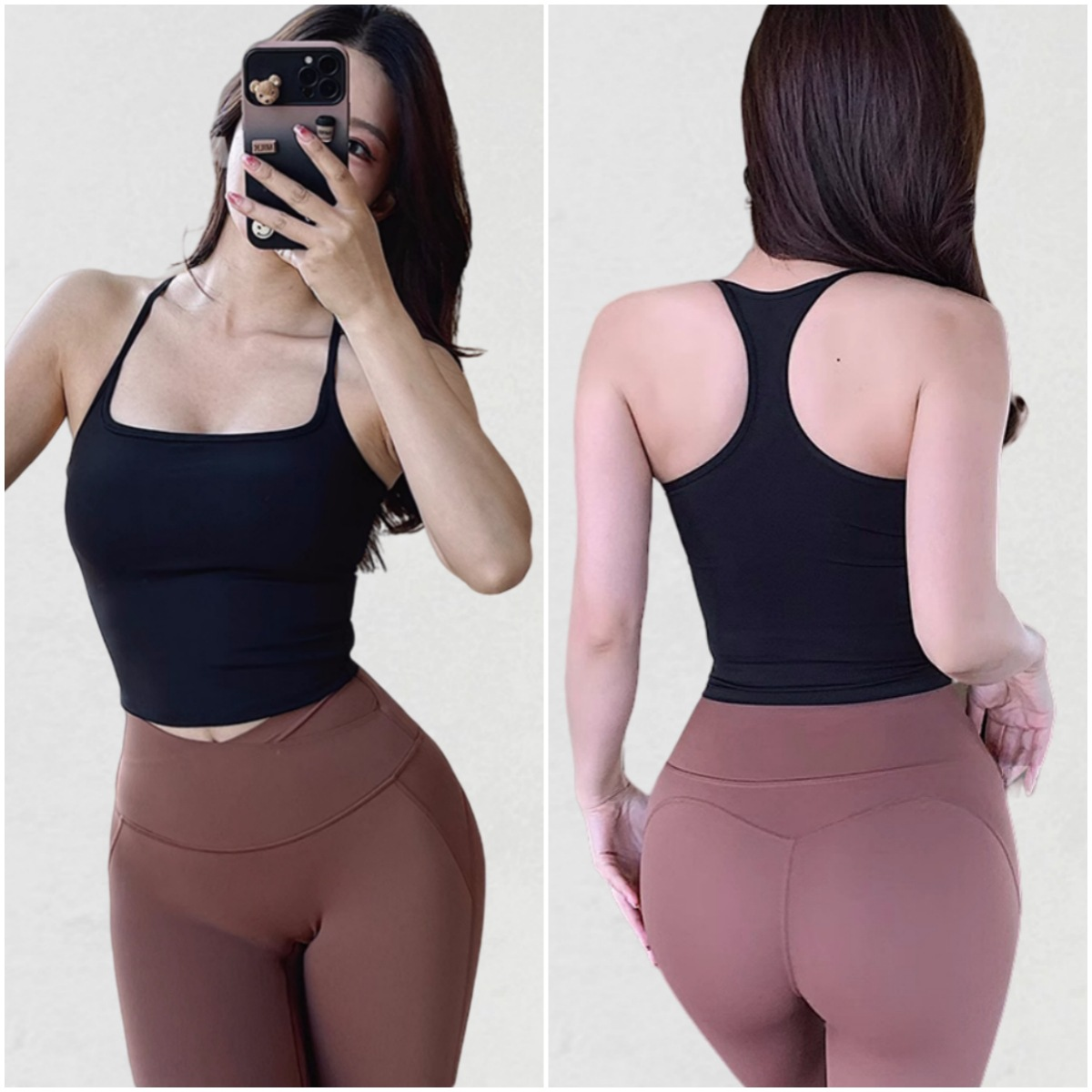 Women’s High-Waisted Sleeveless Sports Tank Top – Fitness & Workout Top