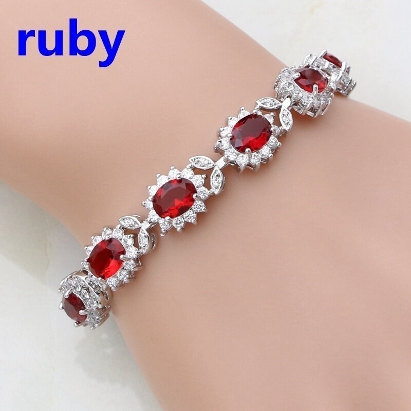Women’s Inlaid Crystal Cross Bracelet – Colorful Geometric Fashion Jewelry