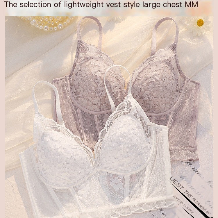 Women’s Lace Longline Underwire Bra Set – Elegant Supportive Lingerie