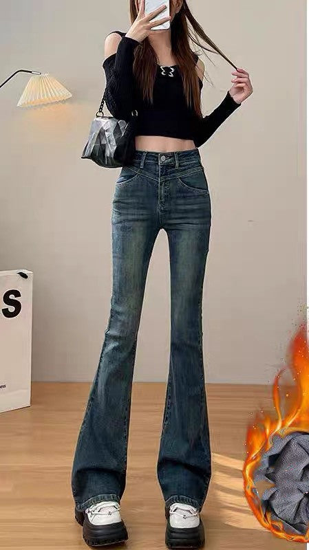 Women’s Cotton Jeans – Soft Stretch Denim with Cropped, Full-Length & Fleece-Lined Options, Sizes 25–32