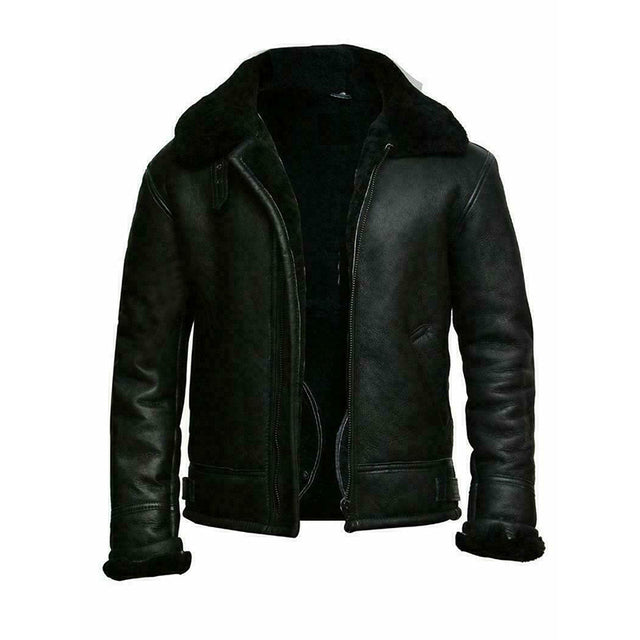 Men’s Plush Jacket with Integrated Fur – Warm & Versatile