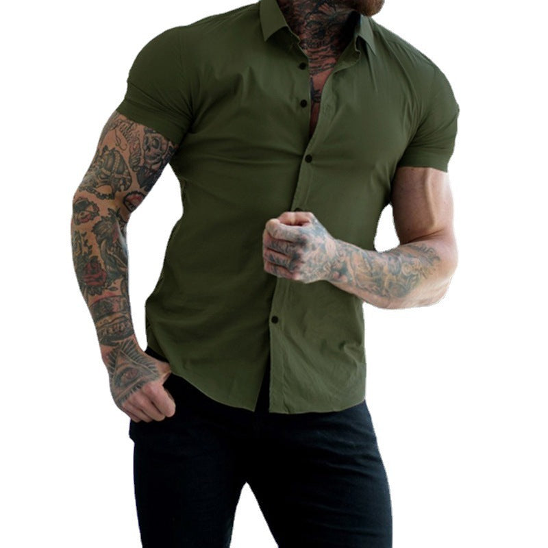 Men’s Lightweight Stretch Polo Shirt – Breathable Non-Iron Short Sleeve Business Casual Polo, M–3XL