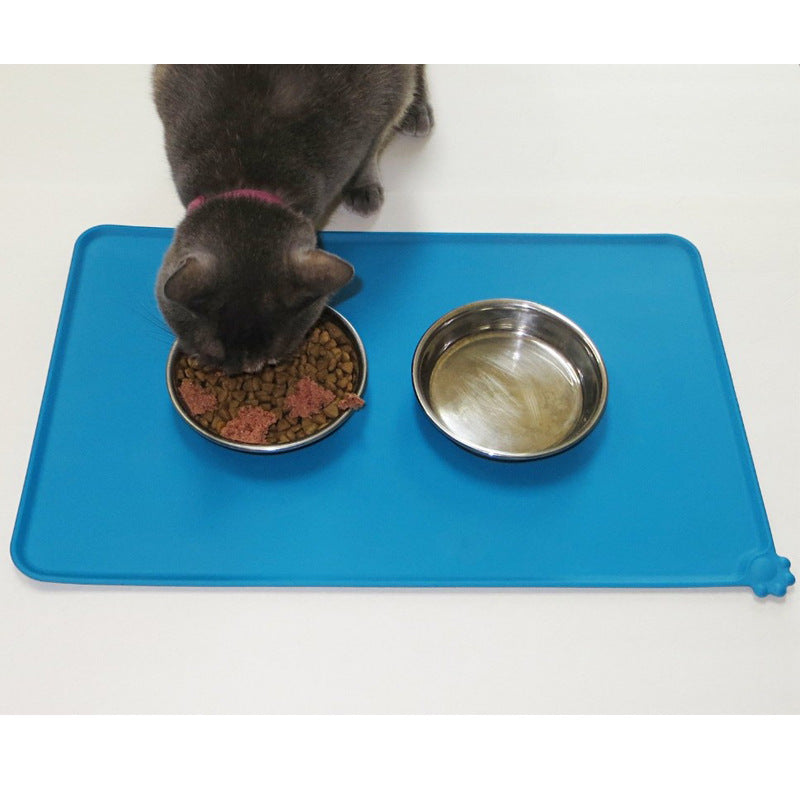 Silicone Dog Feeding Mat – Non-Slip Waterproof Pet Bowl Placemat