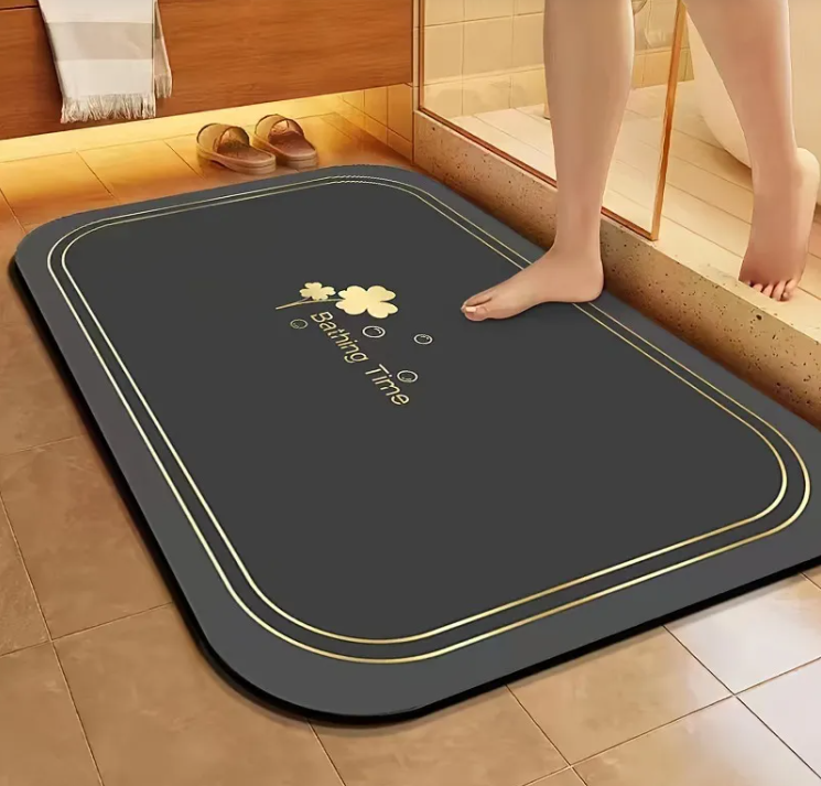 Diatom Non-Slip Bathroom Mat – Quick-Dry Absorbent Floor Rug