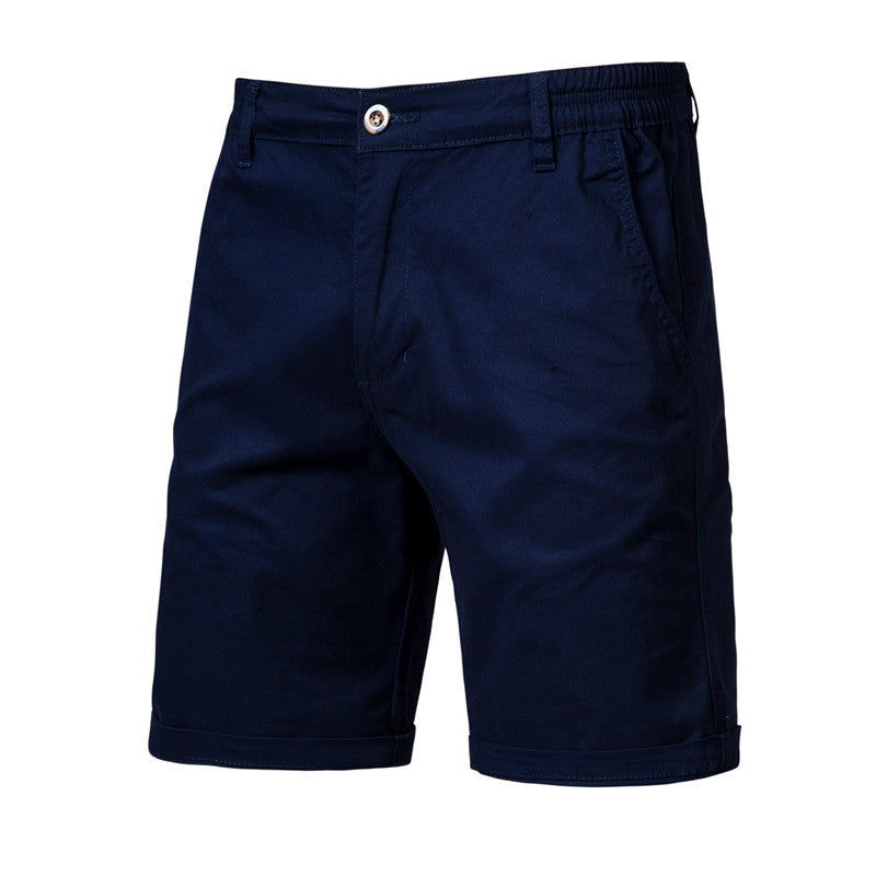 Men’s Slim-Fit Casual Straight Shorts – Lightweight Cotton Summer Shorts