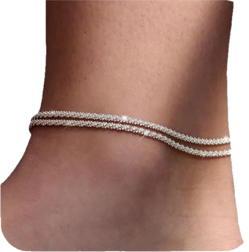 Unisex Daily Wear Oversized Chain Anklet – Titanium Steel Layered Statement Jewelry