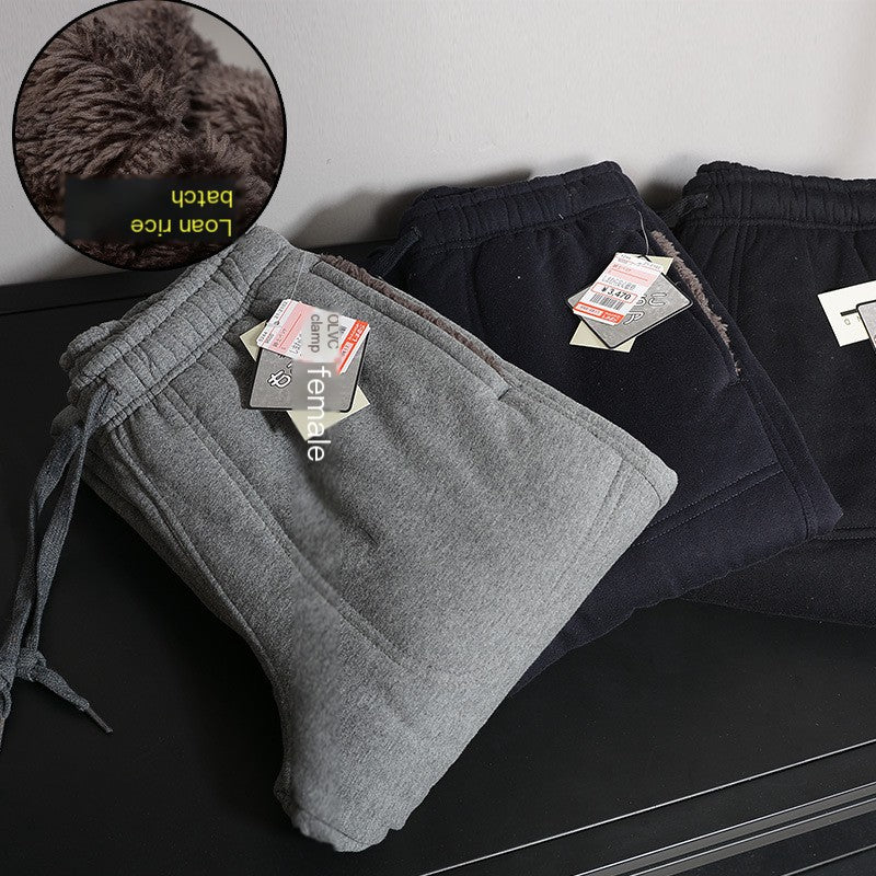 Men’s Thick Fleece Sports Pants – Warm Fall & Winter Casual Trousers