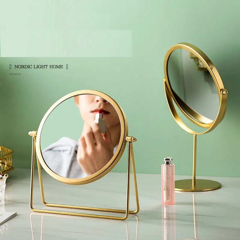 Nordic Desktop Makeup Mirror – Punch-Free Wall-Mounted Dressing Mirror