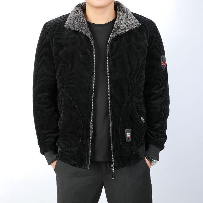 Men’s Loose Corduroy Cotton Jacket – Casual Winter Workwear Jacket