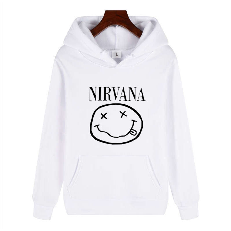 Unisex Trendy Hooded Sweatshirt – Loose-Fit Polyester Pullover Hoodie, 6 Colors, S–3XL
