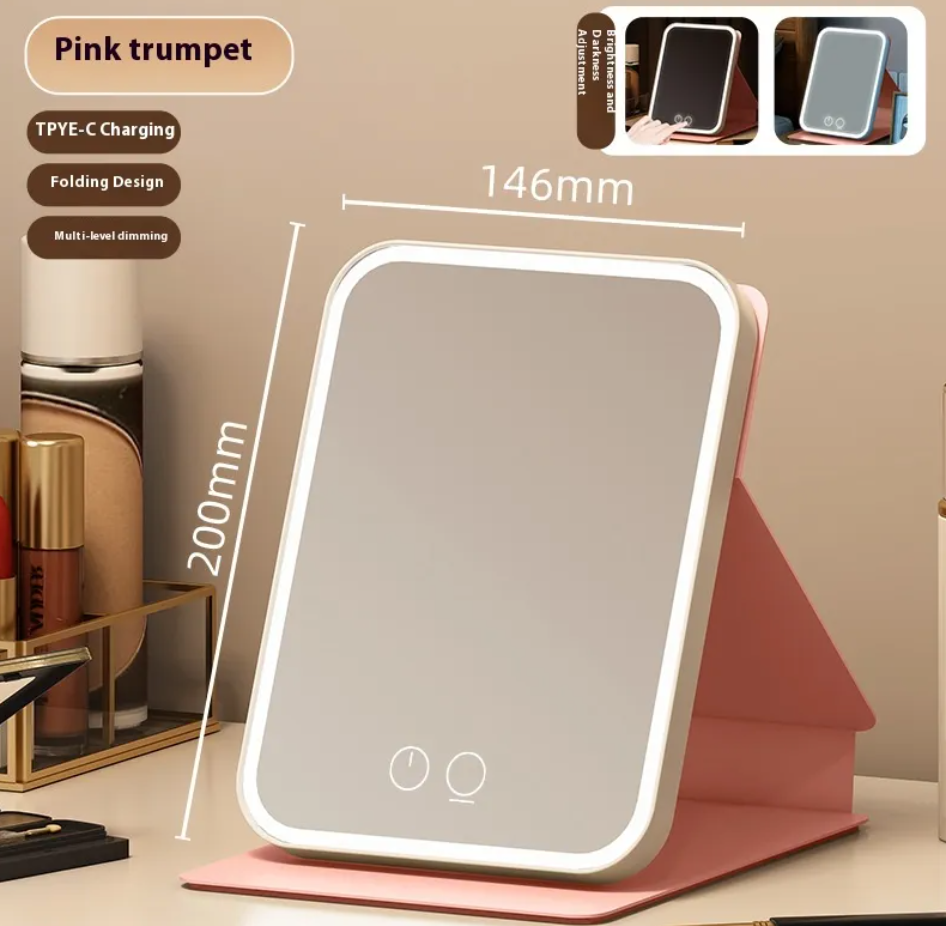 Plus-Size LED Makeup Mirror With Fill Light