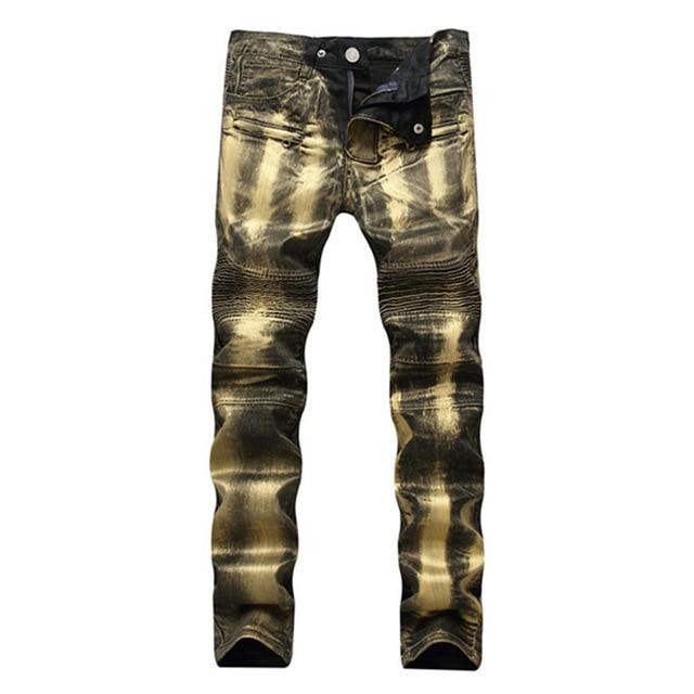 Men’s Slim Fit Stretch Denim Jeans – 75% Cotton Flexible Blue & Black Jeans, Sizes 28–42