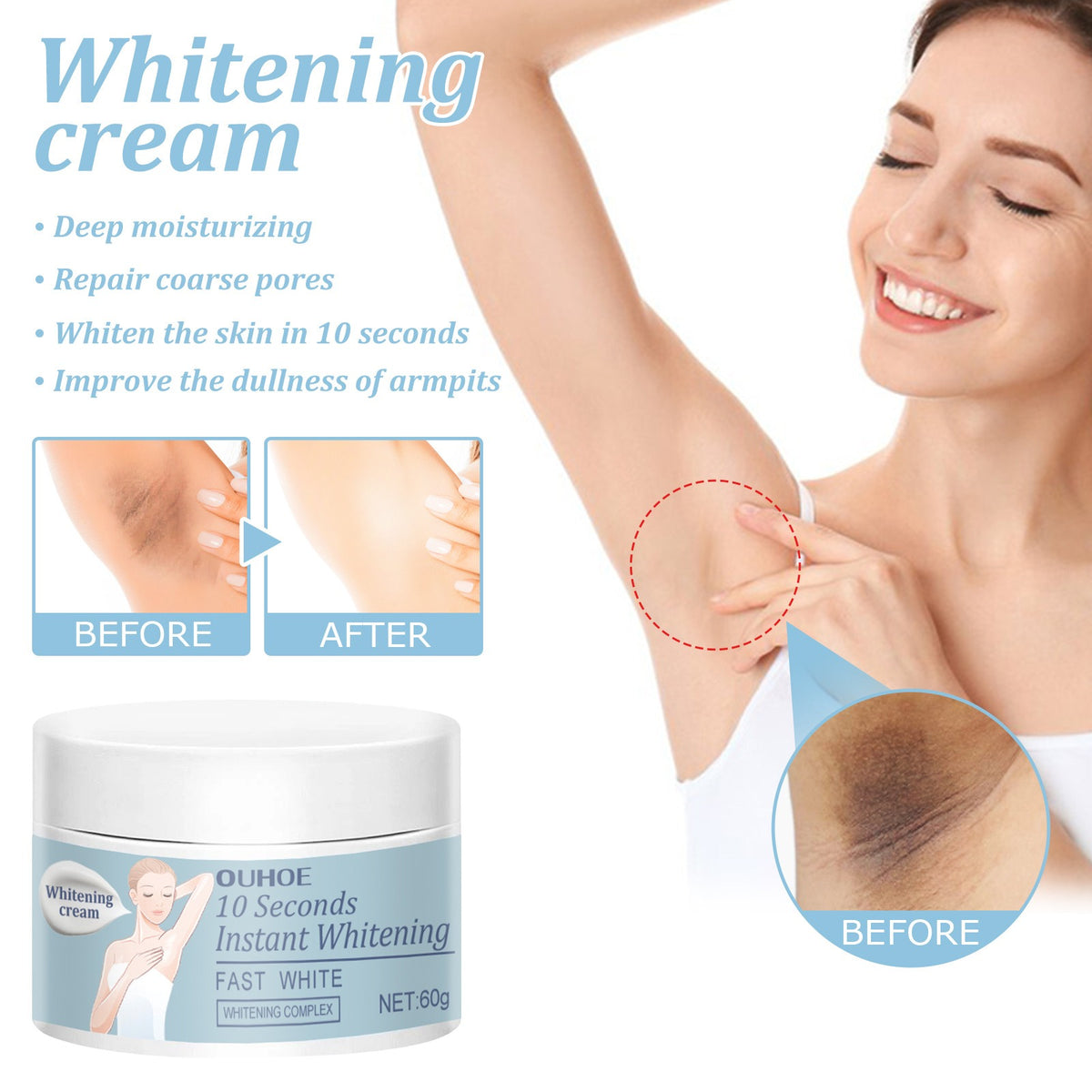 Underarm Brightening & Moisturizing Cream – Gentle Care for Sensitive Areas