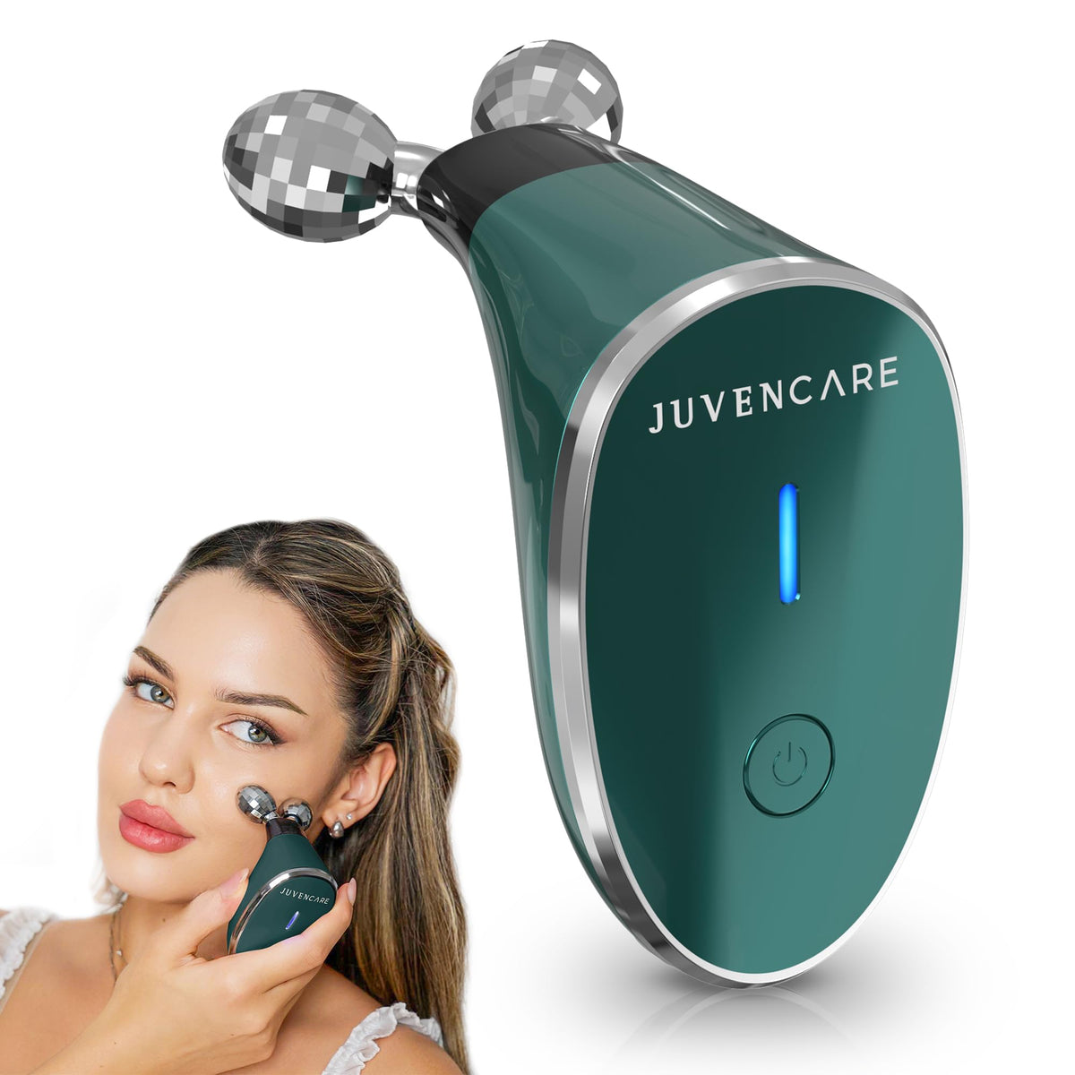 JuvenCare Microcurrent Facial Device – 6-in-1 Anti-Aging Face Massager