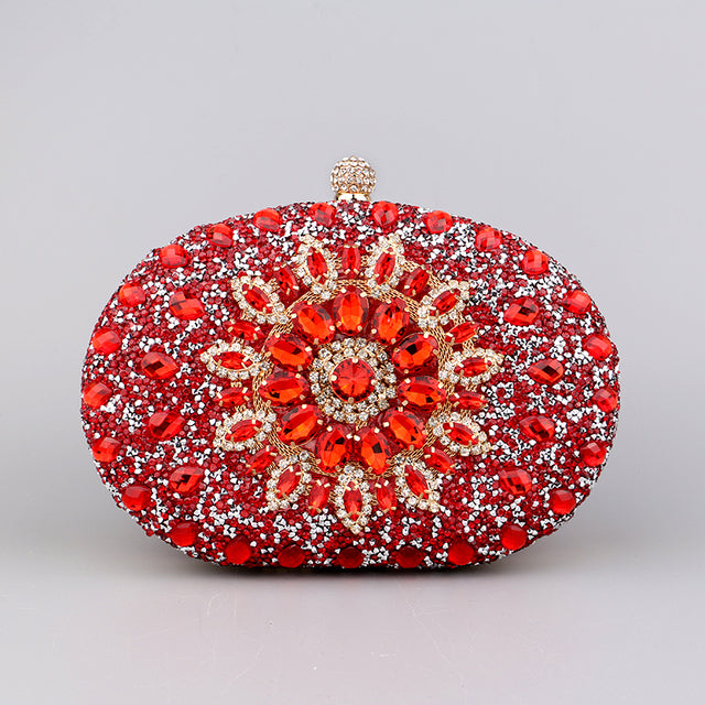 Diamond Luxury Evening Clutch Bag for Women – Crystal Rhinestone Wedding & Party Handbag