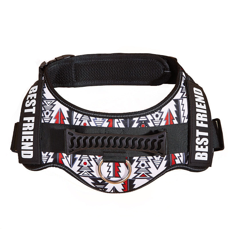 Adjustable Nylon Dog Chest Harness – Secure No-Pull Style Harness for Small to Large Dogs