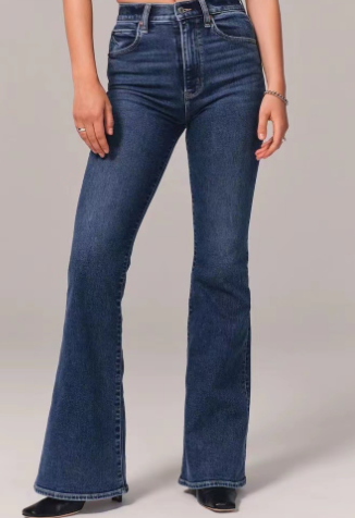 Women’s Casual Solid Color Jeans – Cotton Medium-Stretch Dark Blue & Light Gray Denim, S–4XL