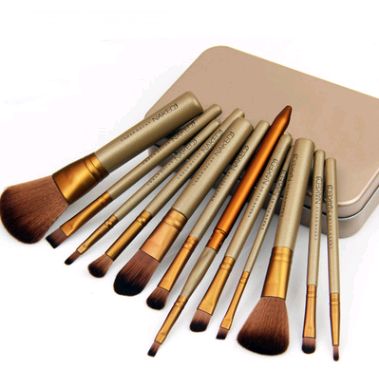12-Piece Makeup Brush Set in Iron Box