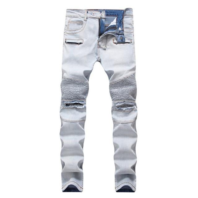 Men’s Slim Fit Stretch Denim Jeans – 75% Cotton Flexible Blue & Black Jeans, Sizes 28–42